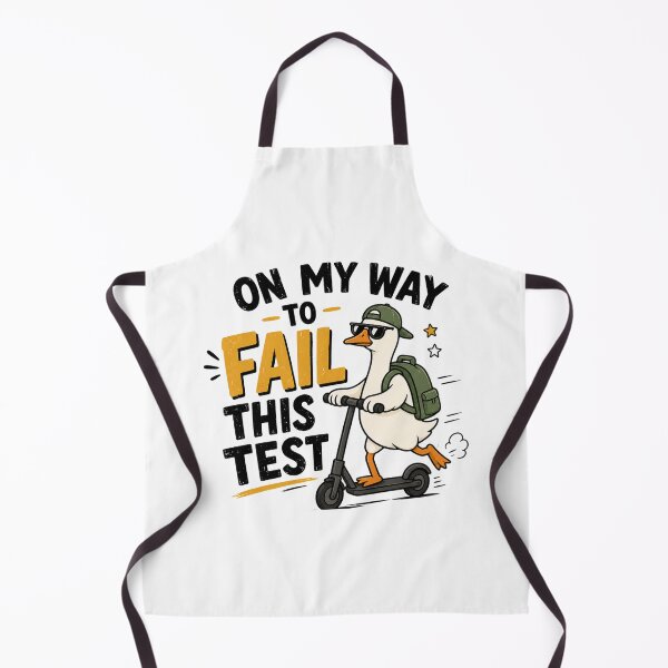 Item preview, On My Way To Fail This Test Funny School Goose Meme designed and sold by Designs That Speak ✨.