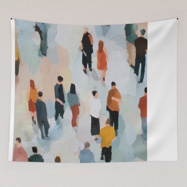 Item preview, CROWD – Modern Home Art Print designed and sold by MarkedArtPrints.