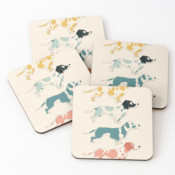 Item preview, ABSTRACT DOGS ART – Modern Home Art Print designed and sold by MarkedArtPrints.