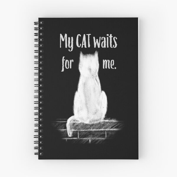 Item preview, My Cat Waits For Me – Cat Lover Design designed and sold by  BlankPaper Clothing.