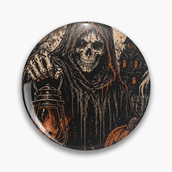 Artikelvorschau, Halloween-Totenkopf-, Geister- und Kürbisdesign entworfen und verkauft von LoneTide.