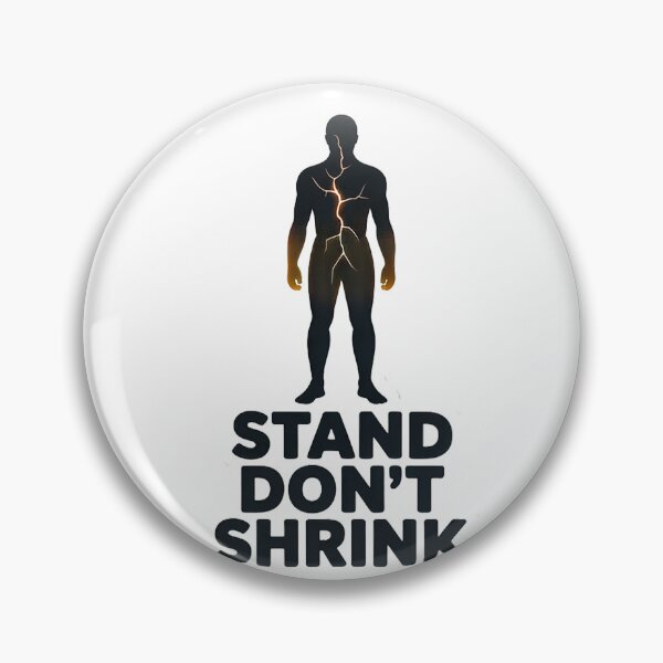 Item preview, Stand Don’t Shrink Cracked Strength Sticker – Trauma Recovery Motivation designed and sold by ُEldalal-Design.