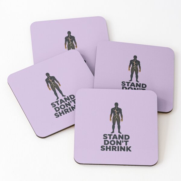 Item preview, Stand Don’t Shrink Cracked Strength Sticker – Trauma Recovery Motivation designed and sold by ُEldalal-Design.