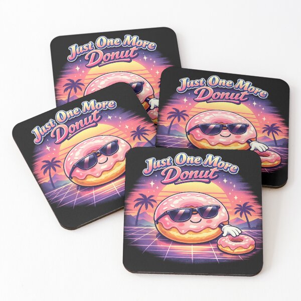 Item preview, Just One More Donut – Retro Pastel 80s Aesthetic designed and sold by MartBook.