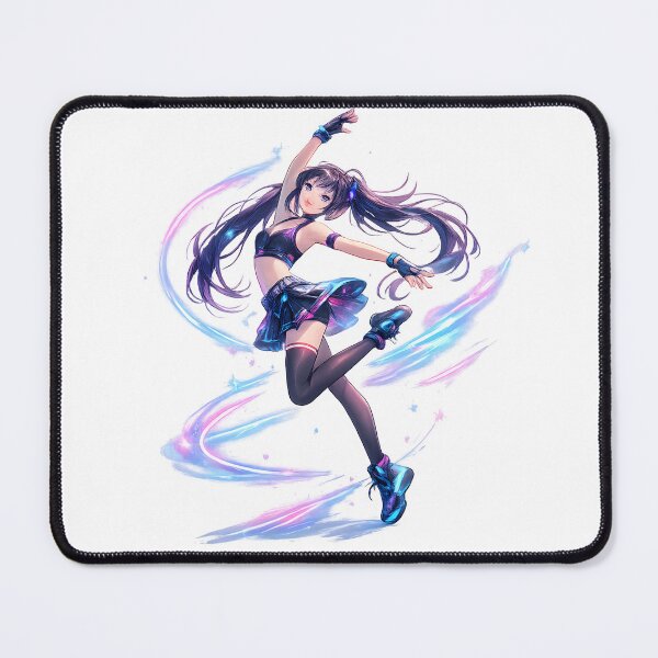 Item preview, Neon Anime Dancer – Futuristic Motion Art designed and sold by darkan1.