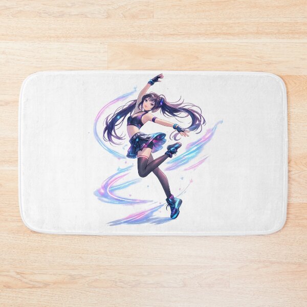 Item preview, Neon Anime Dancer – Futuristic Motion Art designed and sold by darkan1.