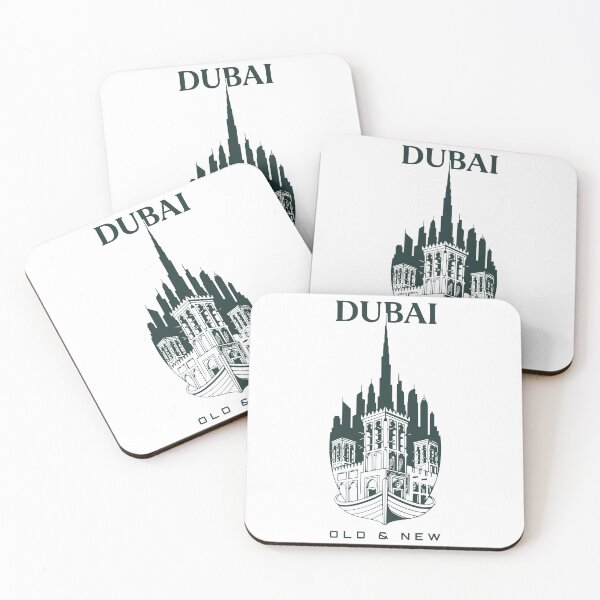 Item preview, DUBAI: HERITAGE TO SKYLINE | OLD & NEW CITY VECTOR ART designed and sold by Hamza Mrizak.