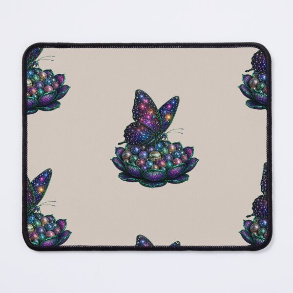Item preview, Cosmic Butterfly Lotus Planet Pearls Fantasy Art designed and sold by ALWAHO.