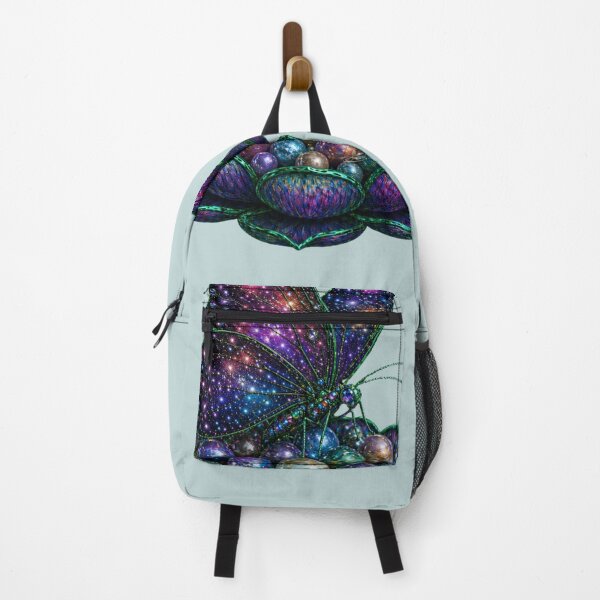 Item preview, Cosmic Butterfly Lotus Planet Pearls Fantasy Art designed and sold by ALWAHO.