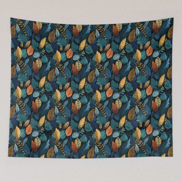 Item preview, Lush Tropical Leaves Botanical Pattern Design designed and sold by NicolasGlowArt.