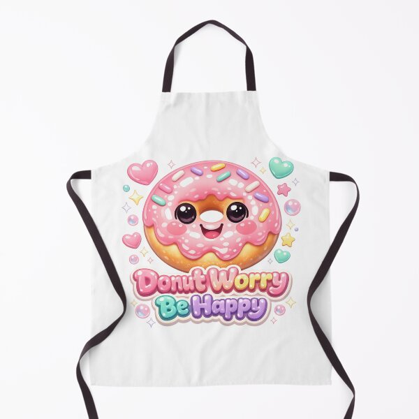 Item preview, Donut Worry Be Happy – Kawaii 3D Donut designed and sold by MartBook.