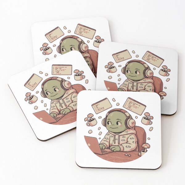 Item preview, Goblincore Coder Illustration | Cozy Coding Art designed and sold by CosyCush.