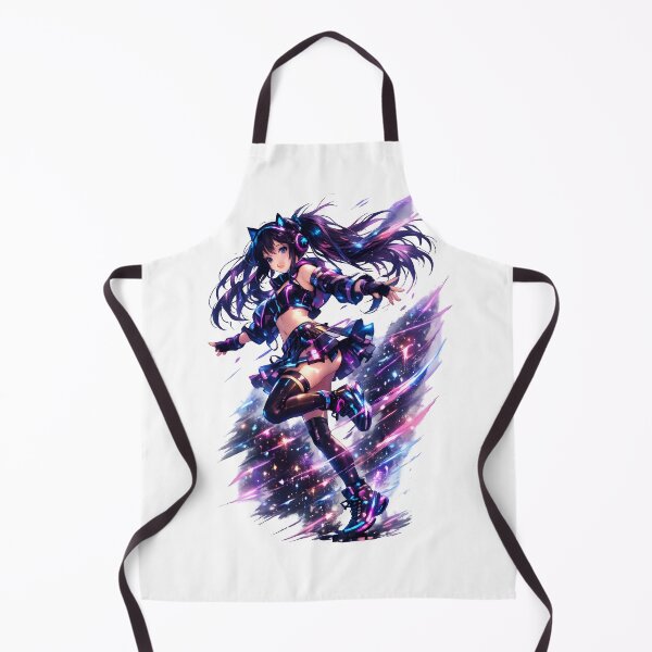 Item preview, Neon Cyber Anime Dancer – Futuristic Glow Art designed and sold by darkan1.