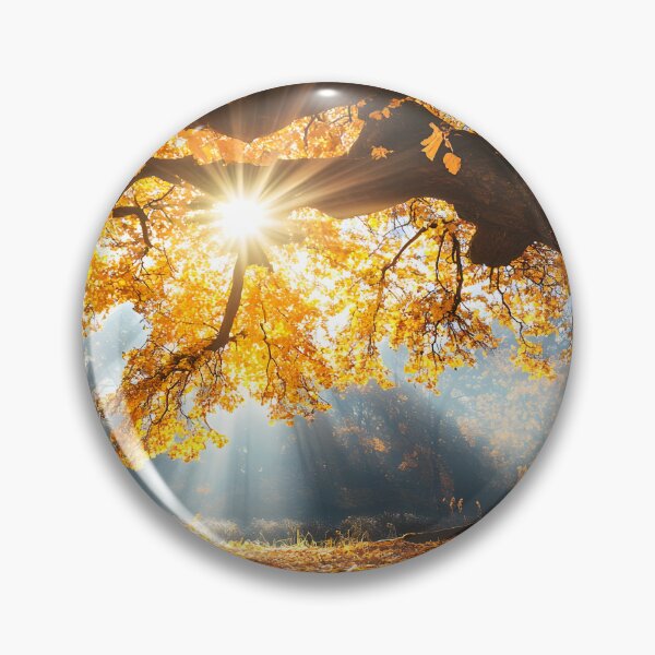 Item preview, Golden Autumn Rays Through Majestic Tree Branches designed and sold by Artessie.