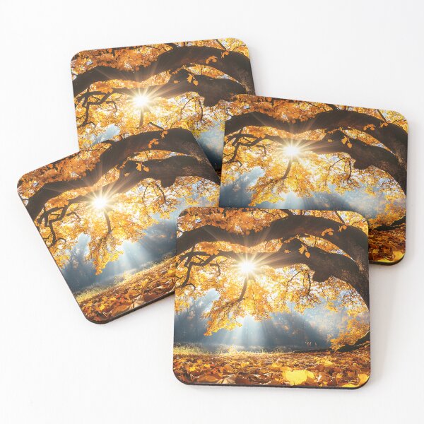 Item preview, Golden Autumn Rays Through Majestic Tree Branches designed and sold by Artessie.