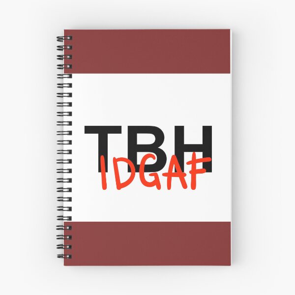 Item preview, TBH IDGAF designed and sold by ACTwo.