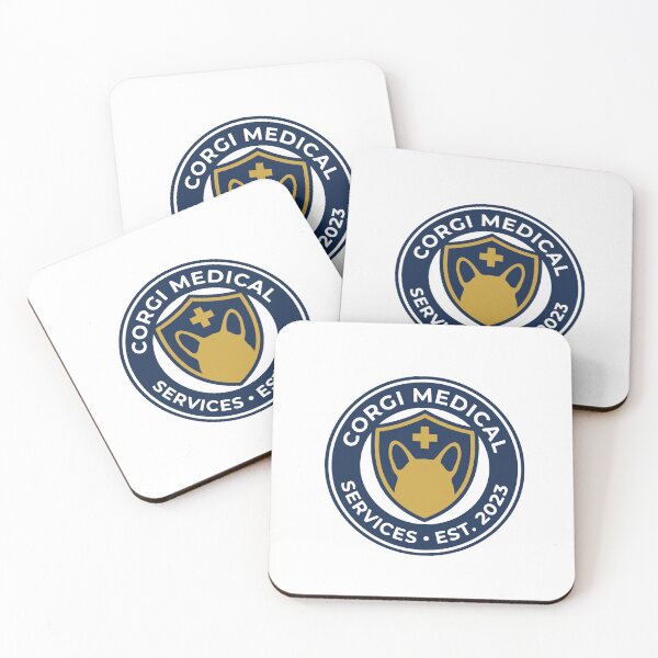 Item preview, Title: Elite Corgi Nurse Badge | Professional Healthcare Dog Art designed and sold by Corgi & co Shop.