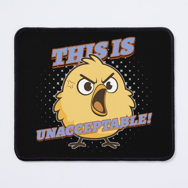 Item preview, This Is Unacceptable – Angry Funny Bird Reaction designed and sold by tellia-kallisto.