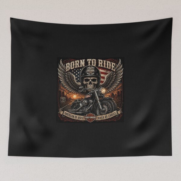 Item preview, 250 Anniversary of the USA - Born to Ride – American Biker Skull Patriotic Sticker designed and sold by Collins Design.