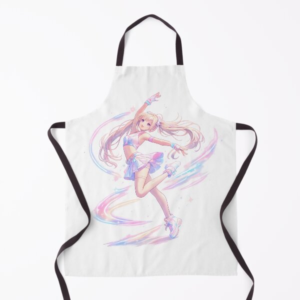 Item preview, Radiant Anime Dancer – Neon Pastel Glow Art designed and sold by darkan1.