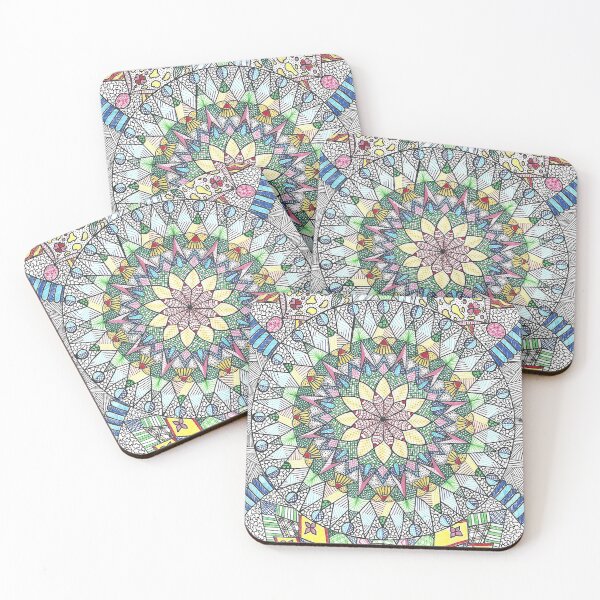 Item preview, The Celebration Of Chaos - Hand Drawn Mandala designed and sold by AJPrettyObscene.