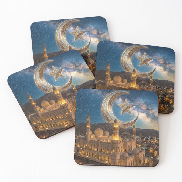 Item preview, Majestic Mosque Under Starry Night Sky designed and sold by RoyalDeluxGo.