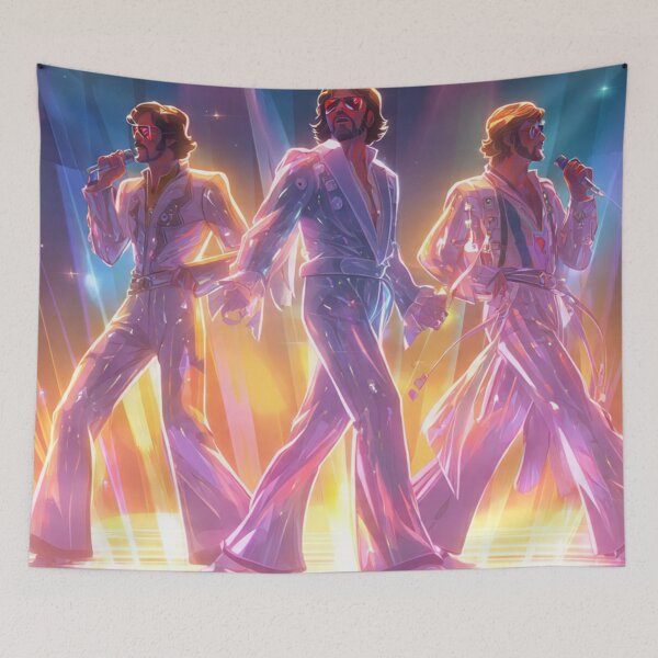Item preview, Bee Gees Night Groove Neon Disco Legends Art designed and sold by SHOCAMPOS DESIGNS .
