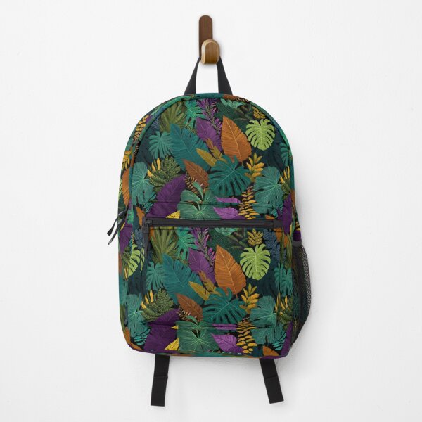Item preview, Vibrant Tropical Jungle Leaves Pattern Design designed and sold by NicolasGlowArt.