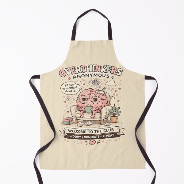 Item preview, Overthinkers Anonymous Funny Introvert Anxiety Club Shirt designed and sold by dreameroriginal.