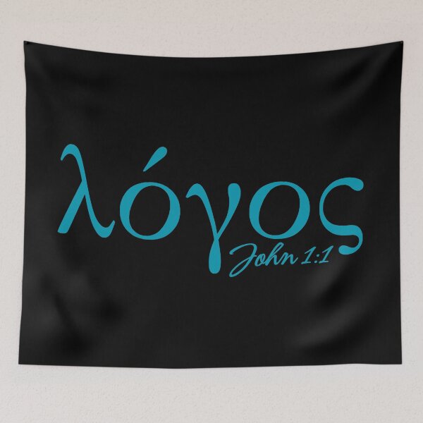 Item preview, Logos - John 1:1 The Word Was God - Sky Blue Design designed and sold by MoriaStore.