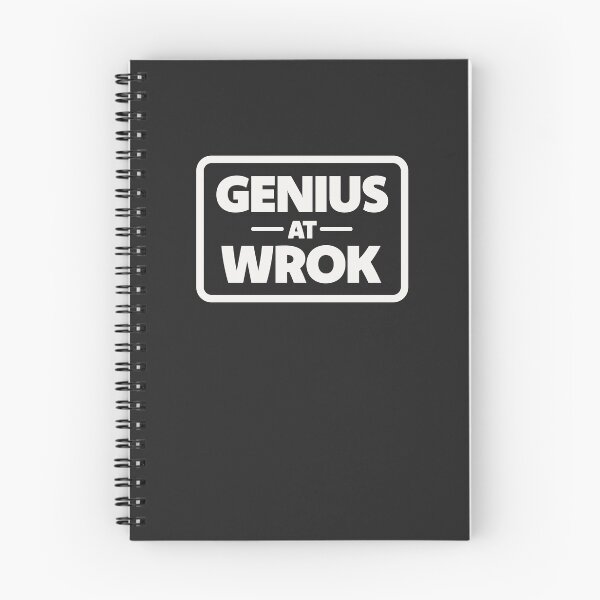 Item preview, Genius At Wrok | Funny Typo Design (Poster Version) designed and sold by Guided by Voices.