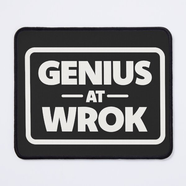 Item preview, Genius At Wrok | Funny Typo Design (Poster Version) designed and sold by Guided by Voices.