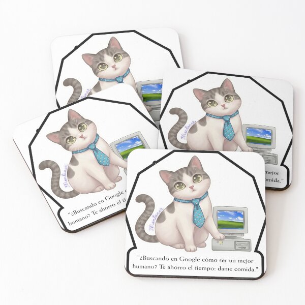 Item preview, Sarcastic Cat Sticker - Phone vs Me designed and sold by MichiNotas.