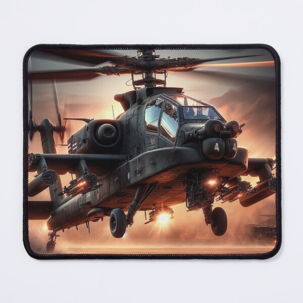 Item preview, AH-64 Apache Attack Helicopter - Military Aviation Stealth Art designed and sold by JALNERVION SHOP.