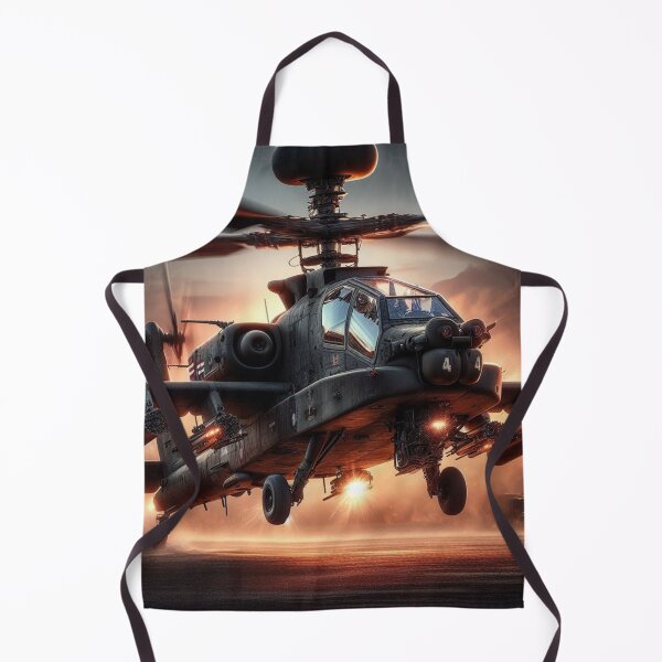 Item preview, AH-64 Apache Attack Helicopter - Military Aviation Stealth Art designed and sold by JALNERVION SHOP.