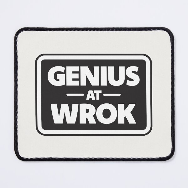 Item preview, Genius At Wrok | Funny Typo Design (Sticker Version) designed and sold by Guided by Voices.
