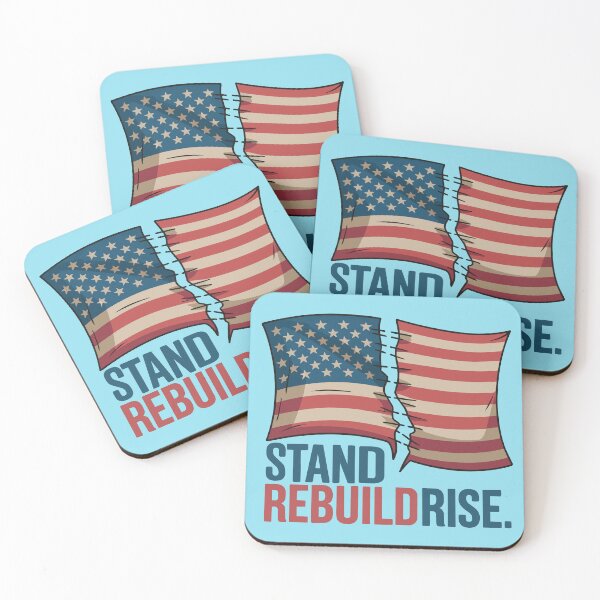 Item preview, Stand Rebuild Rise Recovery Sticker – Strength After Hard Times designed and sold by ُEldalal-Design.