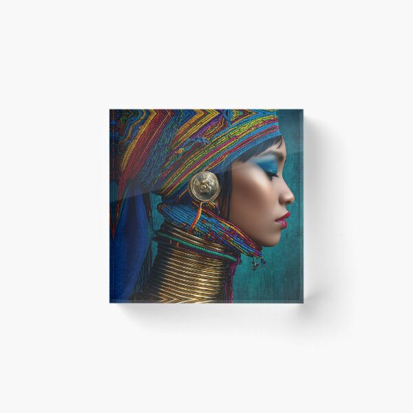 Item preview, Vibrant Cultural Elegance and Style Portrait designed and sold by Artessie.