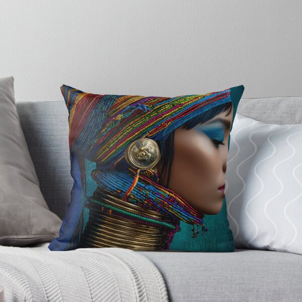 Item preview, Vibrant Cultural Elegance and Style Portrait designed and sold by Artessie.