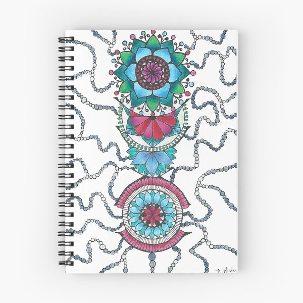 Item preview, Winden Caves - Hand Drawn ASMR Floral Mandala  designed and sold by AJPrettyObscene.