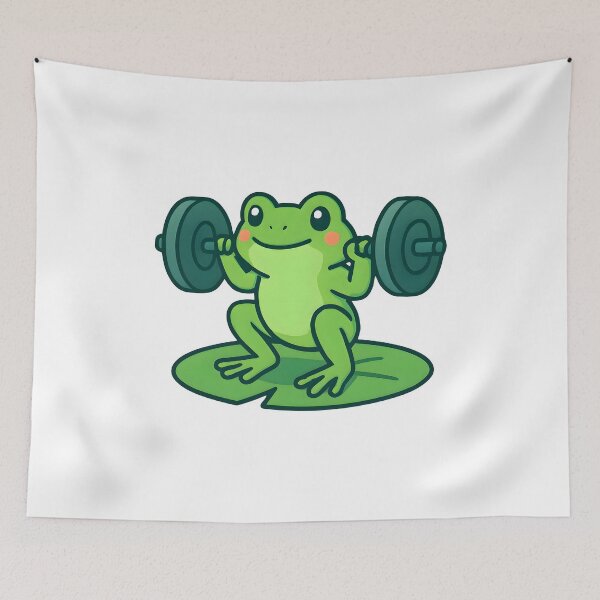 Item preview, Frog-Gains – Funny Gym Motivation Shirt designed and sold by Mouad-Doadi.