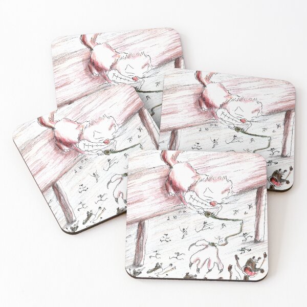 Item preview, Funny cats and mice - coloured pencil drawing series  designed and sold by ferjosei.