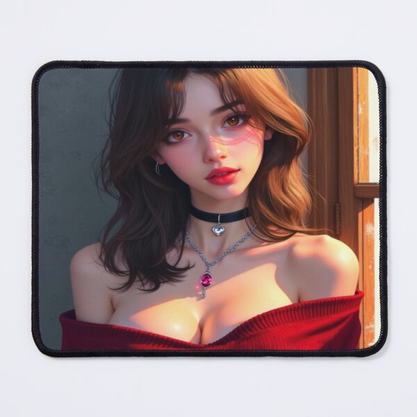 Item preview, Sweetheart Burgundy | Seductive Girl Portrait designed and sold by KasaHunterHarem.