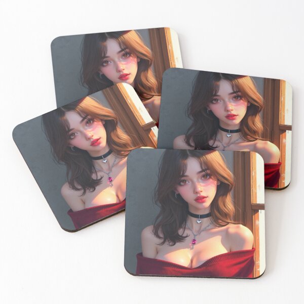 Item preview, Sweetheart Burgundy | Seductive Girl Portrait designed and sold by KasaHunterHarem.