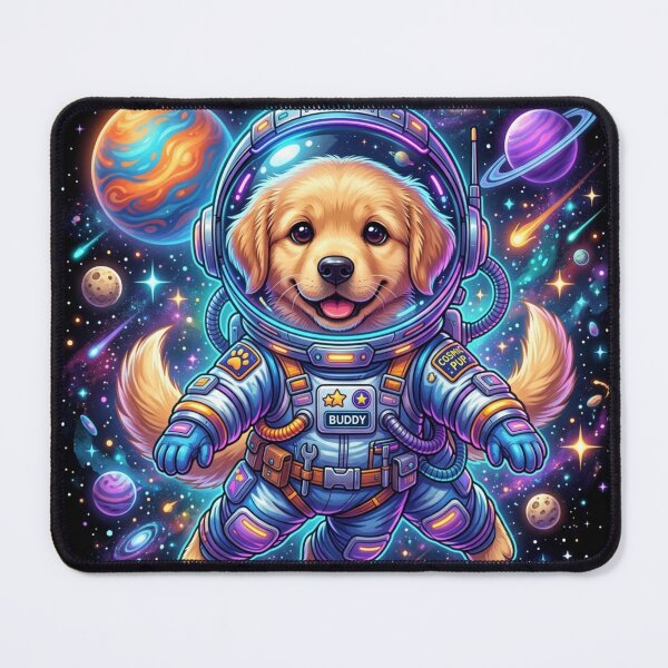 Item preview, Space Dog Astronaut designed and sold by StampLab1.