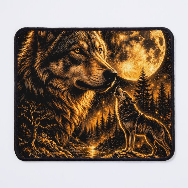 Item preview, Wolf Howling to The Moon Vintage 90s Retro Wolf Graphic designed and sold by will freed18.