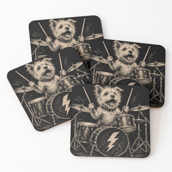 Item preview, Cute Maltese Playing Drums Funny Music Dog Drummer Graphic designed and sold by will freed18.