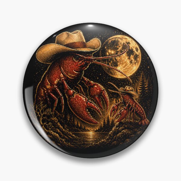 Item preview, Crawfish Howling to The Moon Vintage 90s Retro Crawfish Graphic designed and sold by will freed18.