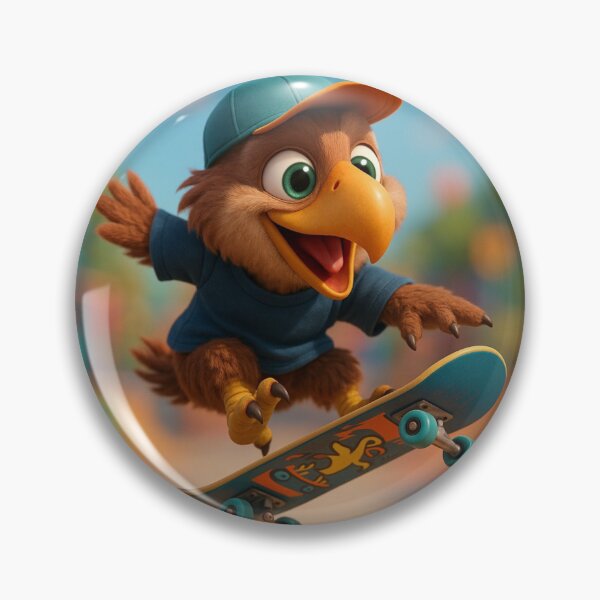 Item preview, Skater Terror Bird designed and sold by Sillytoe.