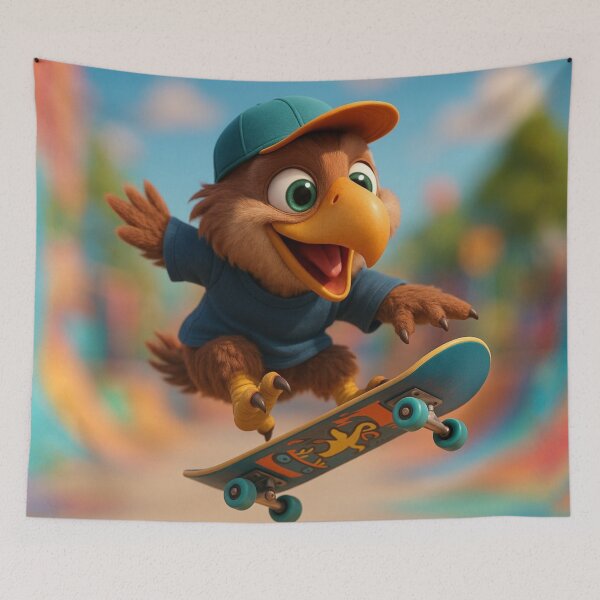 Item preview, Skater Terror Bird designed and sold by Sillytoe.